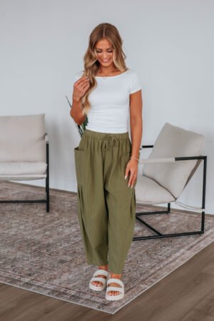 Adeera Pants - Burnt Olive