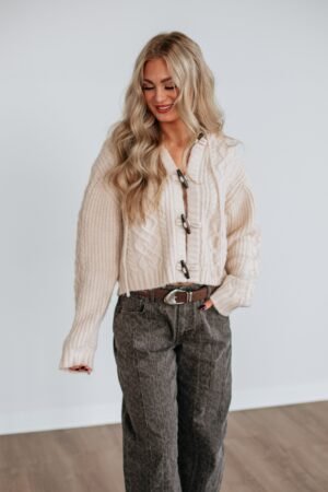 Natalee Cable Knit Cardigan