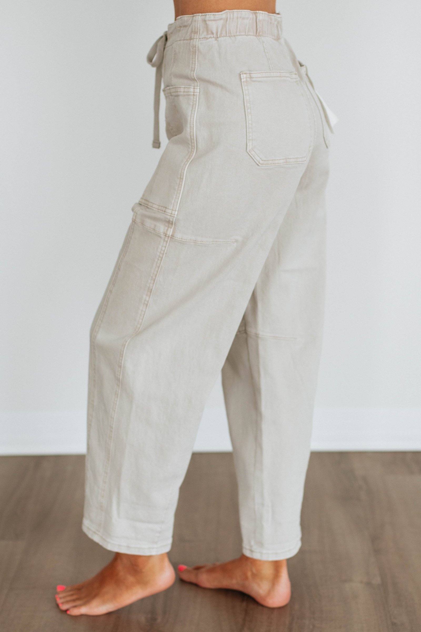 Kodi Risen Cargo Jeans - Almond - Image 2