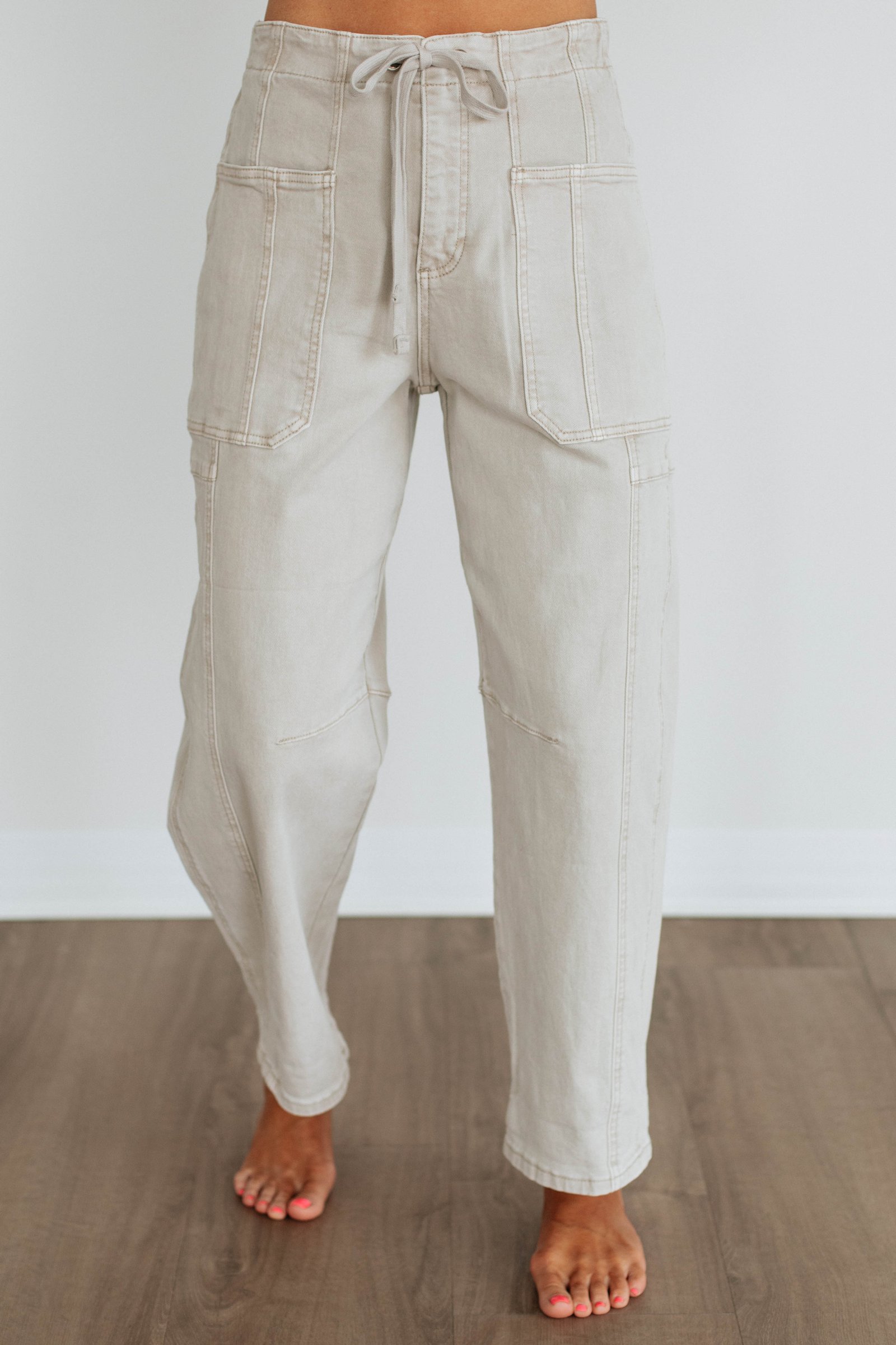 Kodi Risen Cargo Jeans - Almond - Image 5