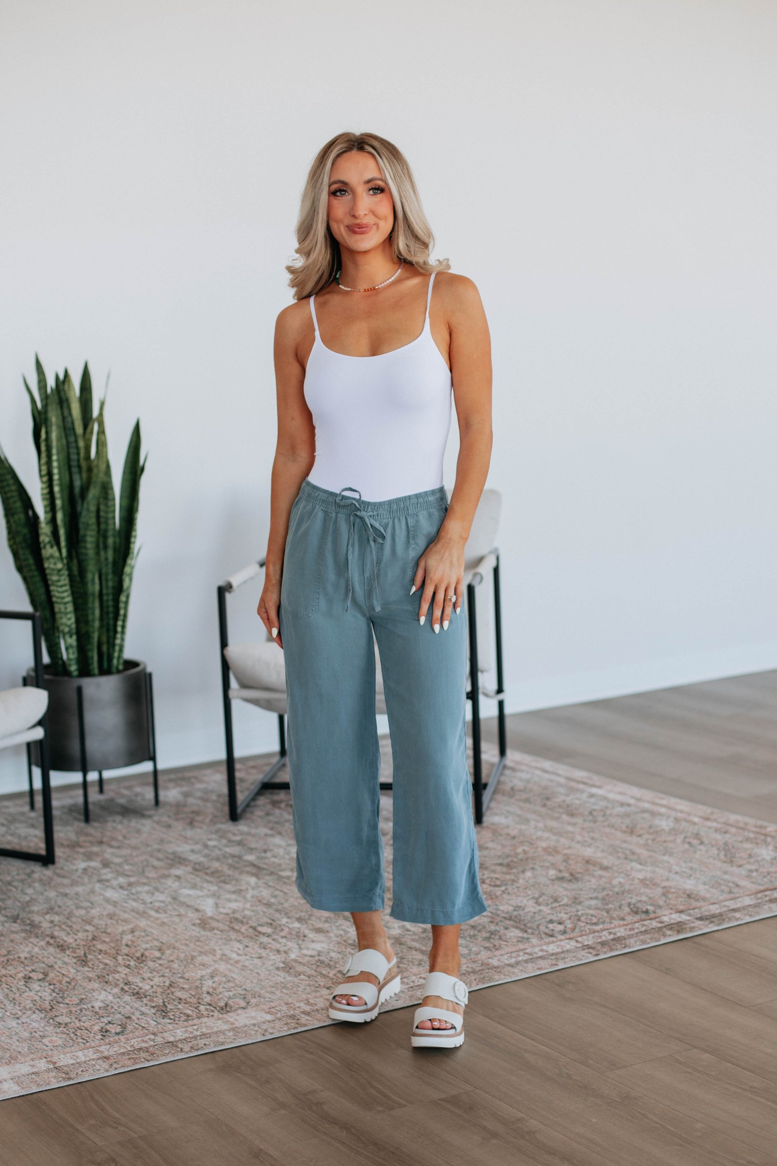 Duncan Casual Pants - Vintage Blue