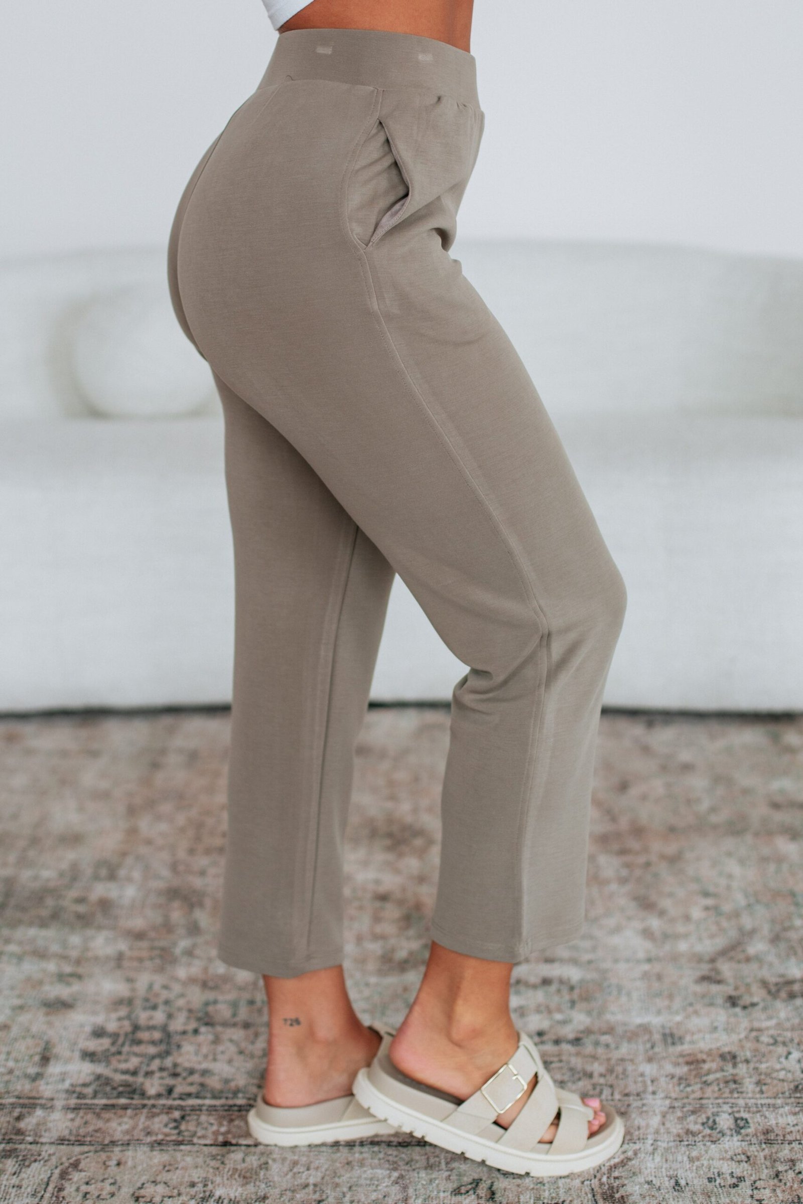 Sylvia Lounge Pants - Mushroom - Image 2