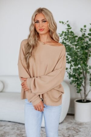 Keara Waffle Knit Pullover